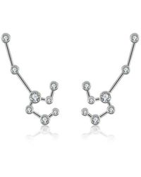 Genevieve Collection - Leo Zodiac Constellation Earring 18K & Diamond - Lyst
