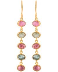 Opium Jewels - Five Tier Oval Drops - Lyst
