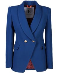 The Extreme Collection Blue Crossed Blazer The Gallery
