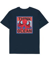 Anchor and Crew - Think Ocean Octopus Pixel Art Organic Cotton T-Shirt - Lyst