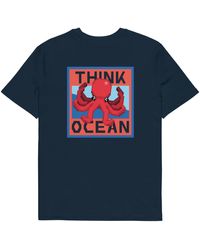 Anchor and Crew - Think Ocean Octopus Pixel Art Organic Cotton T-Shirt - Lyst