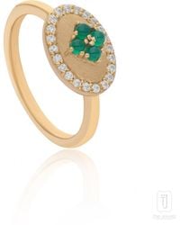 The Jewelz - Neutrals Onyx Eraya Balance Signet Ring - Lyst