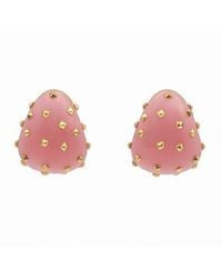 Michael Nash Jewelry - Maristella Studded Resin Pierced Hoop Earrings - Lyst
