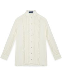 Amanda Thompson Couture - Frankie Shirt Off Silk Viscose - Lyst