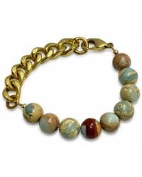 Rachel Nathan - Neutrals Remix: Snakeskin Jasper Bracelet - Lyst