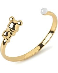 Freqnc Atelier - Cuddly Bear Bangle Moonstone Bangle - Lyst