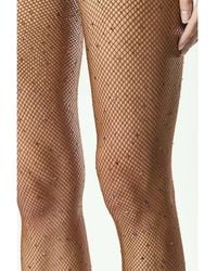 Songs of Siren - Crystals Fishnet Tights Astral Espresso - Lyst