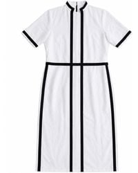 Zasta Studio - Linen Contrast Trim Maxi Dress A - Lyst