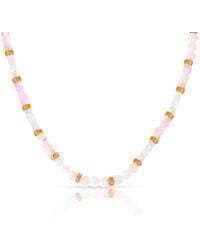 Evie Jewelry - Horizon Beaded Shell Waterproof Necklace - Lyst