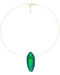 Oana Savu - Beetle Real Insect Scarab Elegant Luxury Choker - Lyst