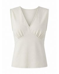 Exquise - Neutrals Baylor Sleeveless Knit Blouse - Lyst