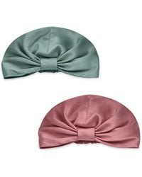 Hi Silk - Set Of Two Double-Layer Silk Bonnets - Lyst