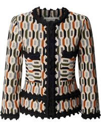 The Extreme Collection - Multicolour Patterned Knit Jacket Scott - Lyst