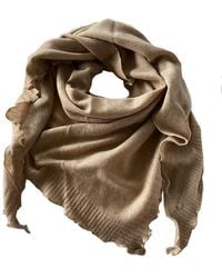 tirillm - Palma Triangle Cashmere Scarf Light Camel - Lyst