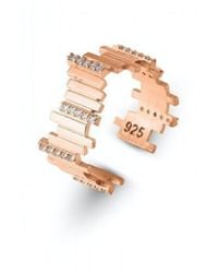 Spero London - New Multiple Bar Sterling Ring - Lyst