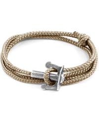 Anchor and Crew - Sand Union Anchor & Rope Bracelet - Lyst
