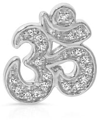 Maya Brenner - Pavé Charm Stud - Lyst