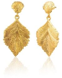 Milou Jewelry - Linden Leaf Drop Earrings - Lyst