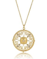 Lila Rasa - Neutrals Opal Chalcedony Medallion Necklace - Lyst