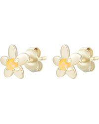 KAMARIA - Mini Flower Opal Stud Earrings - Lyst