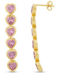 SHYMI - Heart Drop Earrings - Lyst