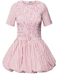 Amy Lynn - Eleanor Pure Cotton Stripe Mini Puffball Dress - Lyst