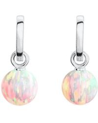 Ora Pearls - Sun Opal Hoop Earrings - Lyst