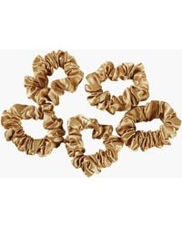 Soft Strokes Silk - Pure Mulberry Silk Mini Scrunchie Set Of Five - Lyst