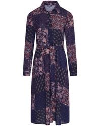 LAtelier London - Audrey Floral Print Mix Shirt Dress - Lyst
