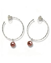 Ninemoo - Lumière Blush Pearl Clip Earrings - Lyst