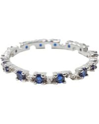 NASI SILVER - Nobody's Perfect Eternity Ring- Spinel & Topaz - Lyst