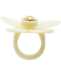 Gissa Bicalho - Acrylic Handmade Ring Orchid Cream - Lyst