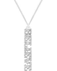 CarterGore - Sterling Silver "believe" Word Necklace - Lyst