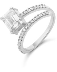 SHYMI - Half Way Around Emerald Statement Ring - Lyst