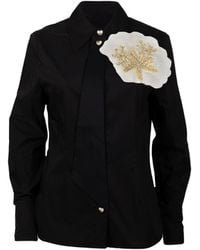 Laines London - Laines Couture Tie Shirt With Embellished Shell - Lyst