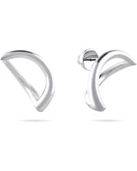 Meulien - Abstract Crescent Moon Earrings - Lyst