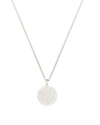 Seven Saints - Flower Of Life Necklace, Rhodium, All Gender - Lyst