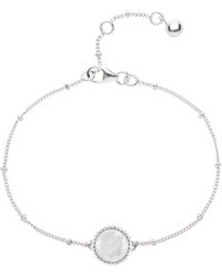 Auree - Barcelona Silver June Birthstone Bracelet Moonstone - Lyst