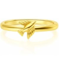 Unaloe - Adjustable Ring Dove Design - Lyst
