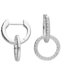 Jollz Jewellery - Open Circle Sterling Earrings - Lyst