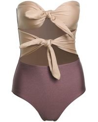 Paola Amador - Neutrals Nudos Swimwear - Lyst