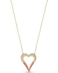 SHYMI - Pave Ombre Cut Out Heart Necklace - Lyst