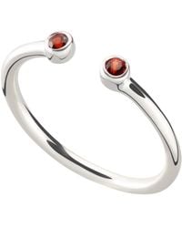 Lily Charmed - January Birthstone Open Style Ring - Lyst