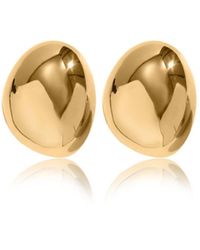 VIEA - Mona Wide Dome Earrings - Lyst
