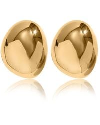 VIEA - Mona Wide Dome Earrings - Lyst