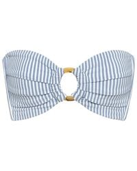 Montce - Classic Stripe Tori Ties Bandeau Bikini Top - Lyst