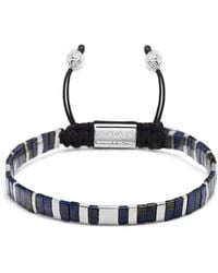 Nialaya - Bracelet With Marbled And Miyuki Tila Beads - Lyst