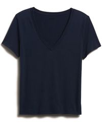 Earth Body - Theory Drop V-Neck Modal Tee - Lyst