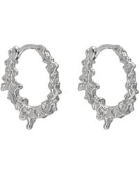 Janus Edinburgh - Foyers Organic Drop Huggie Earrings - Lyst