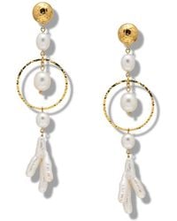 Jaredjamin - Ciara Pearl Dangle Earrings - Lyst